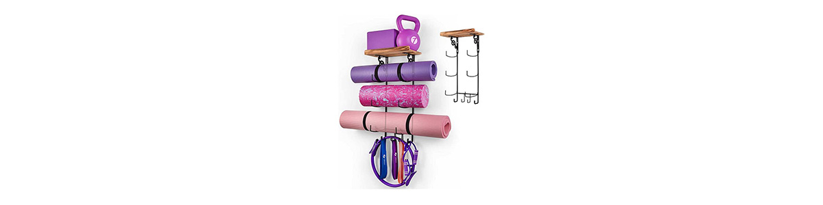 yoga mat rack