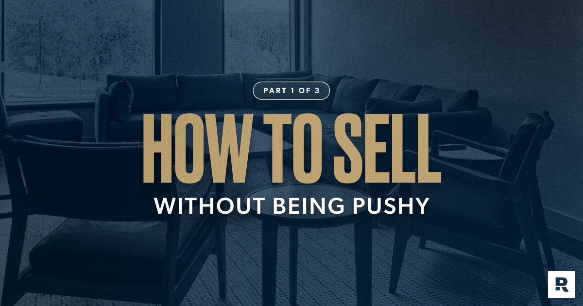 How to sell without being pushy