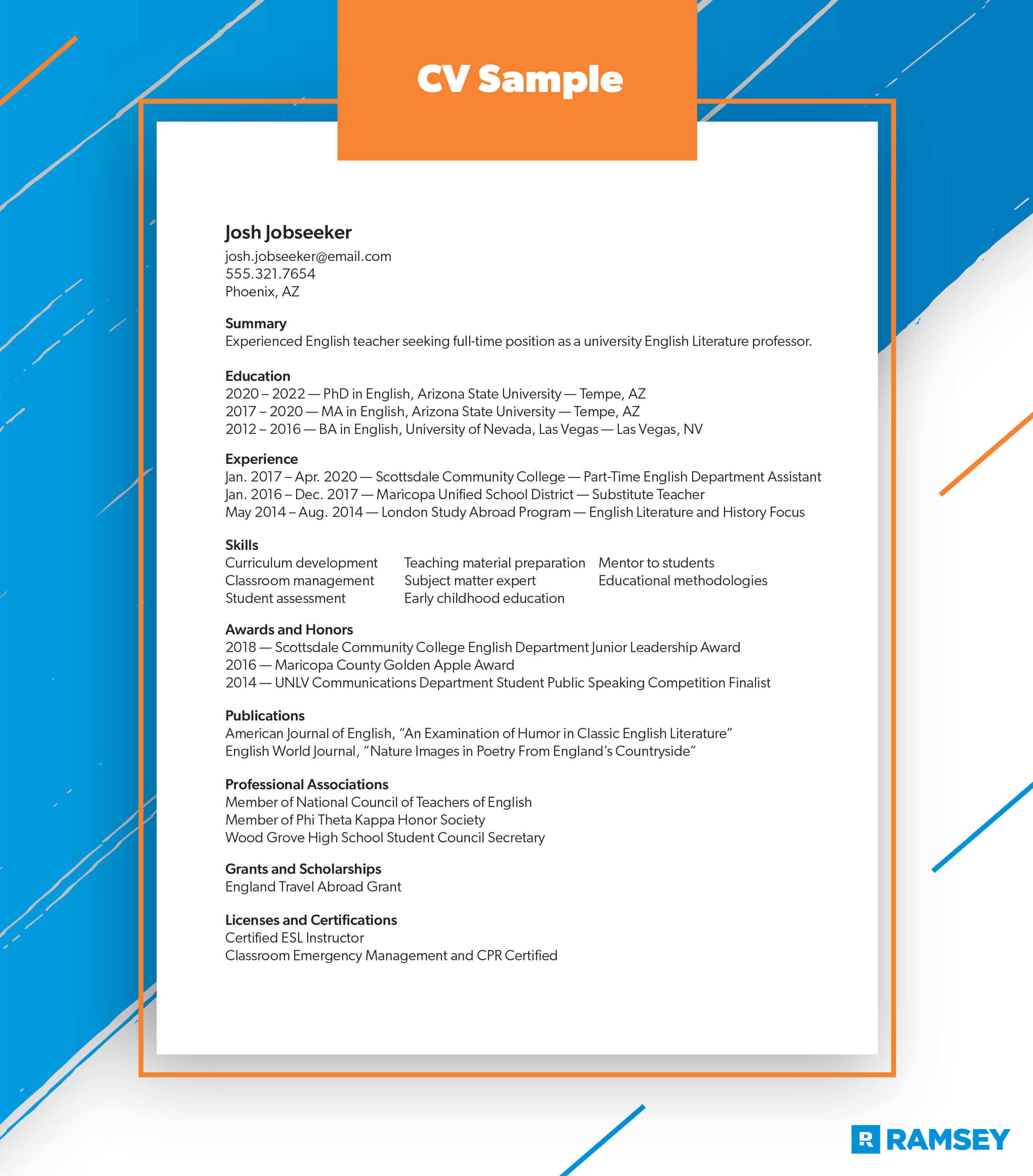 How To Write A Cv Curriculum Vitae Format Example Car - vrogue.co