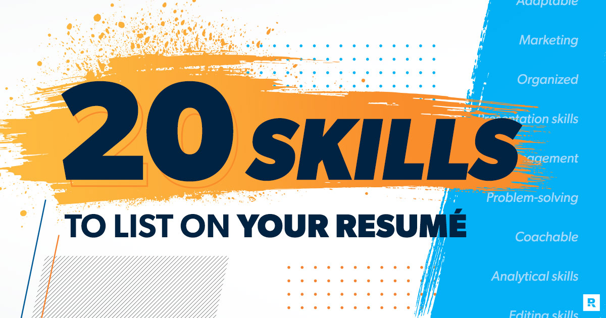 20 skills to list on your resume