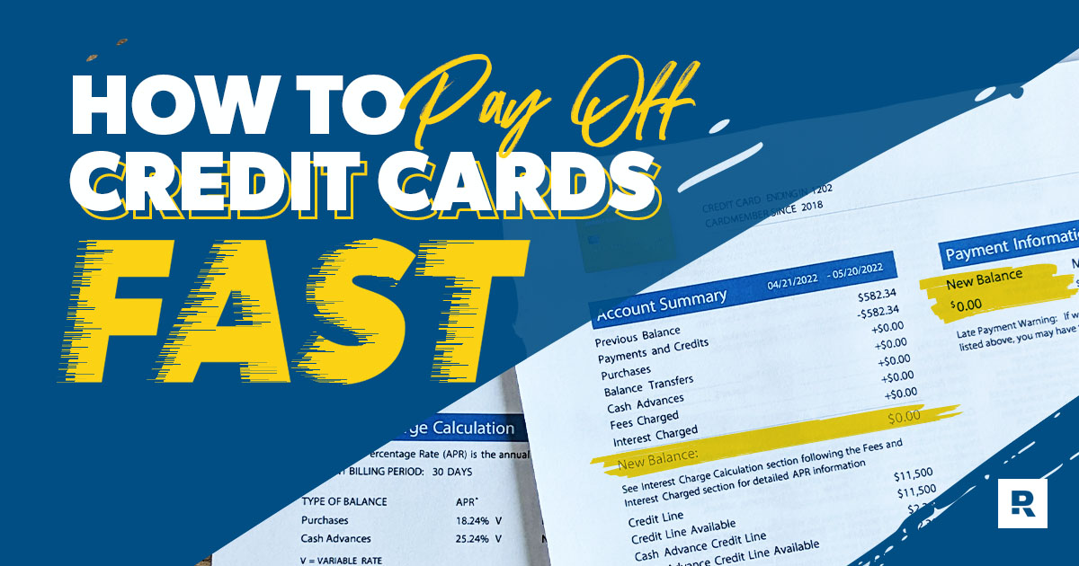 how to pay off credit cards fast