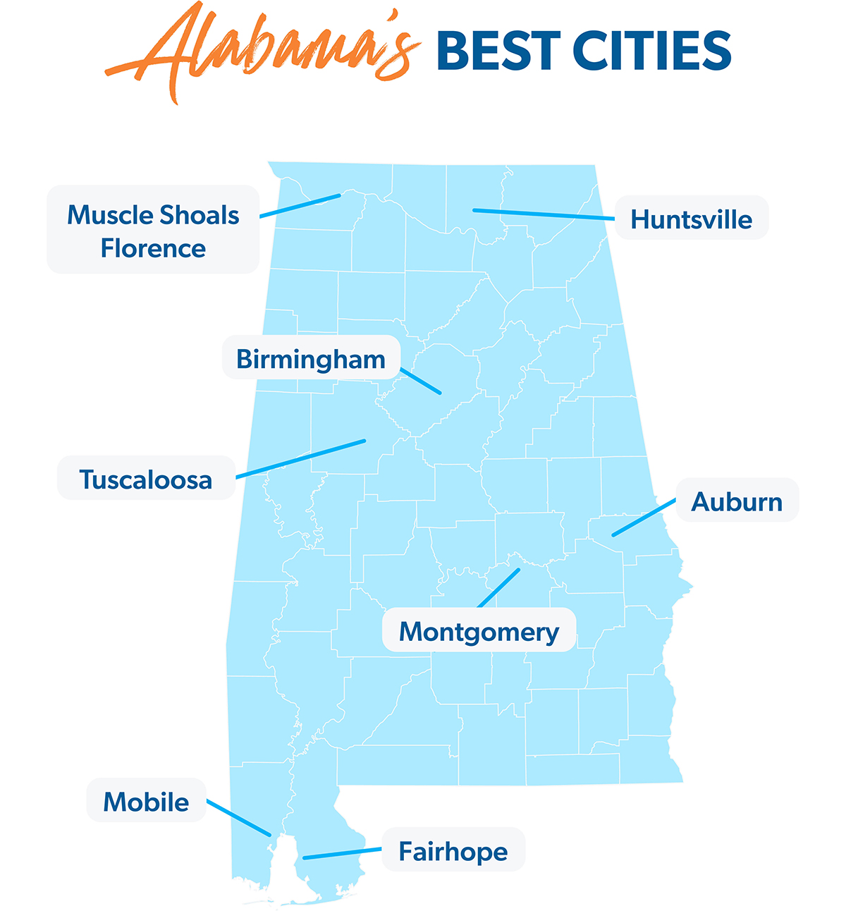 Map of Alabama