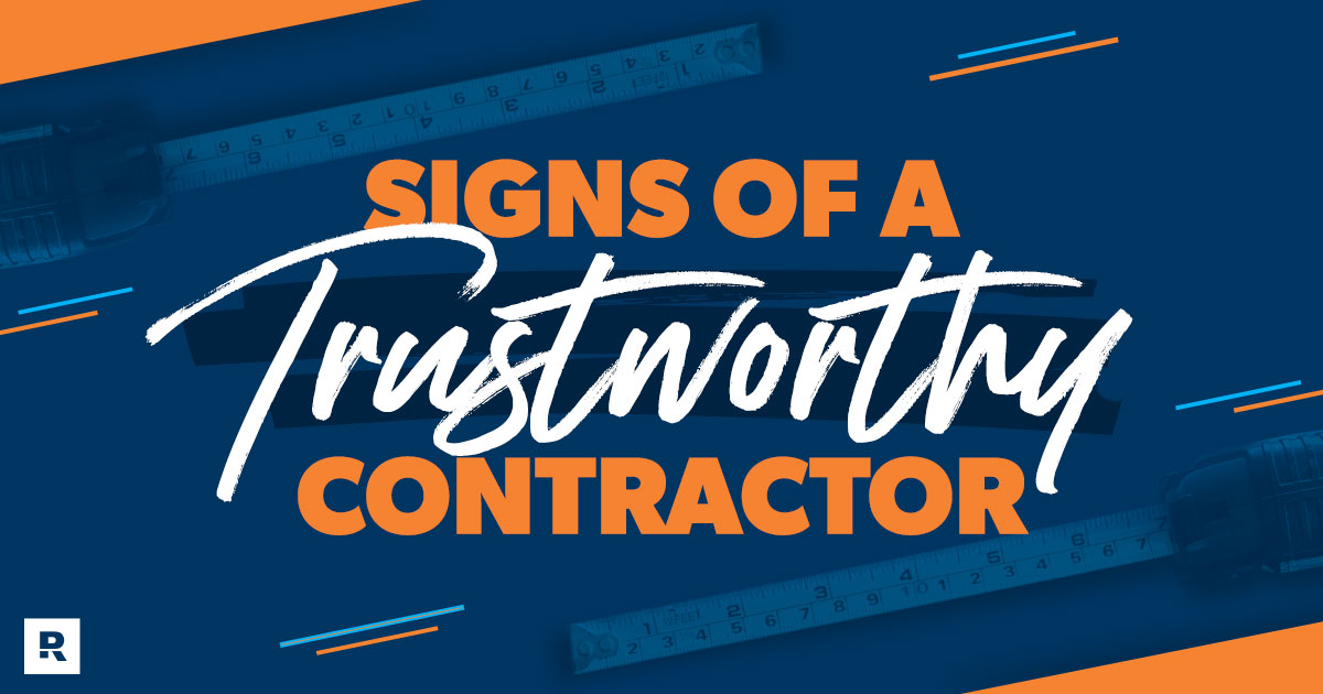 signs of a trustworthy contractor