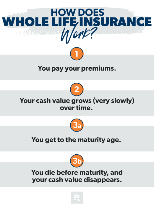 How do whole life policies work?