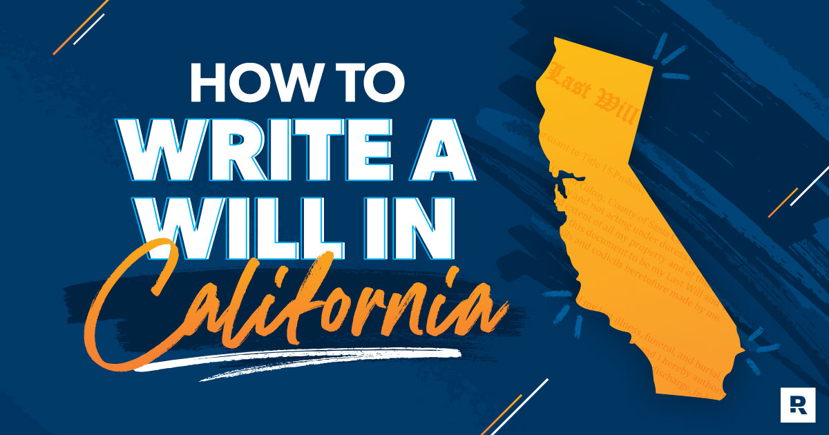 how to make a will in california