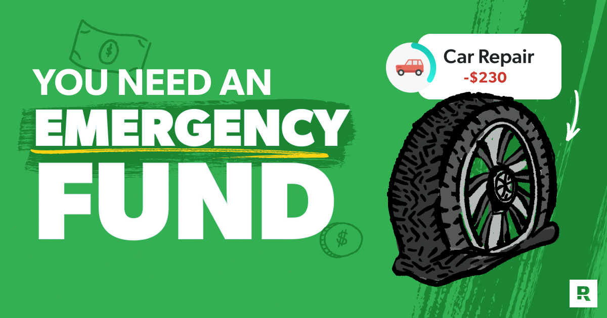 You need an emergency fund (with deflated tire)