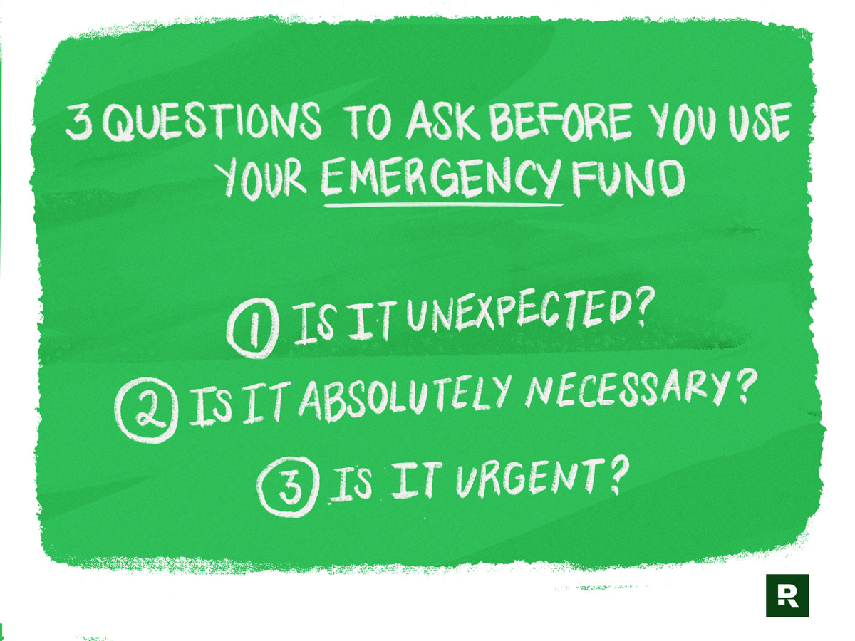 3 questions to ask before you use your emergency fund