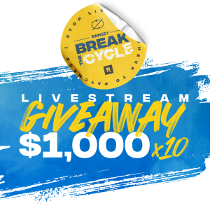 Livestream Giveaway $1,000 x 10