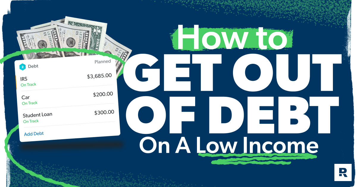 how to pay off debt on a low income