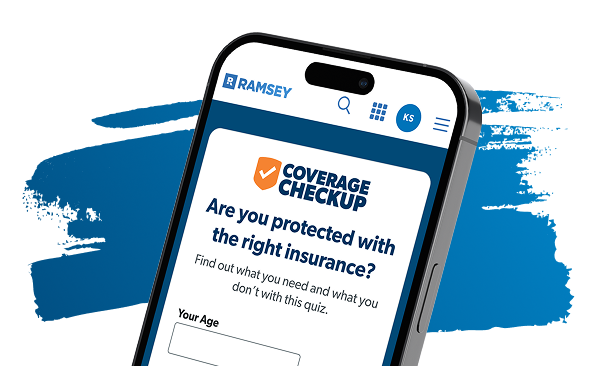 An image of the Coverage Checkup App on mobile