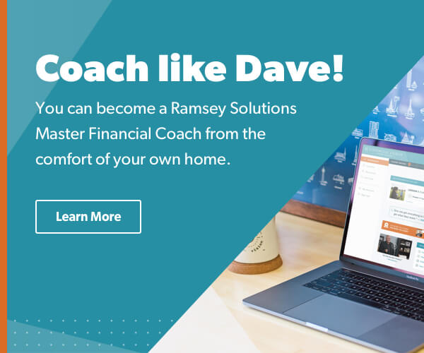 Coach Like Dave! Learn to Help People Find Financial Peace |  RamseySolutions.com