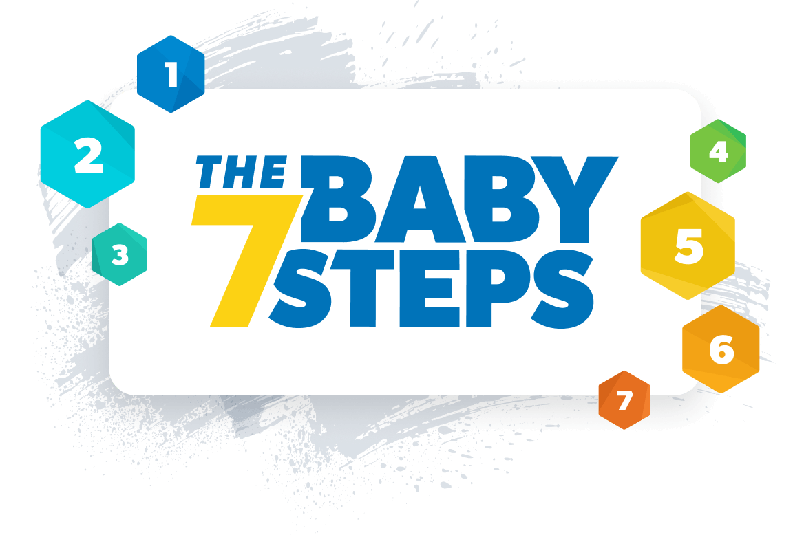 The 7 Baby Steps with the Baby Step gem numbers surrounding it