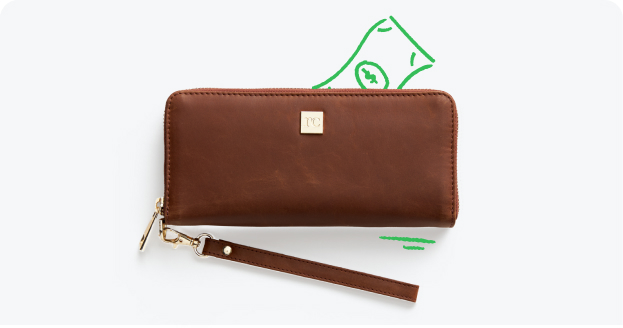 shop the Rachel Cruse wallet collection