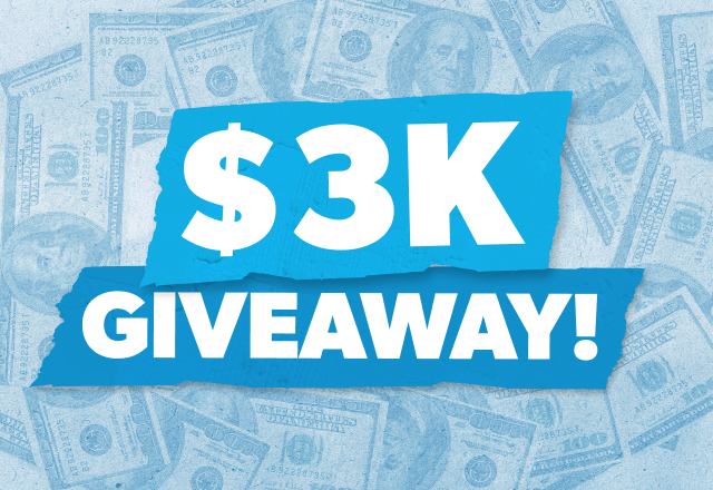 $3k Giveaway