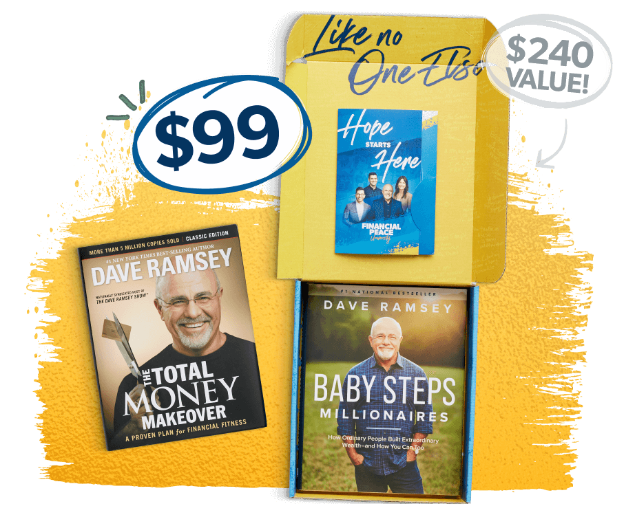 Get Financial Peace All Access for $129—includes everything from Financial Peace University plus one year of EveryDollar, additional courses, 20+ Ramsey audiobooks, and more