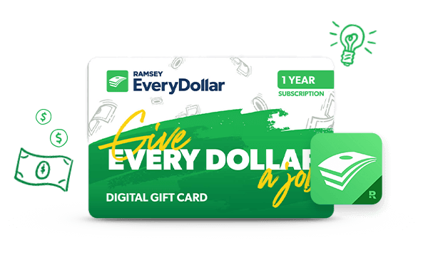 Image of the EveryDollar Digital Gift Card