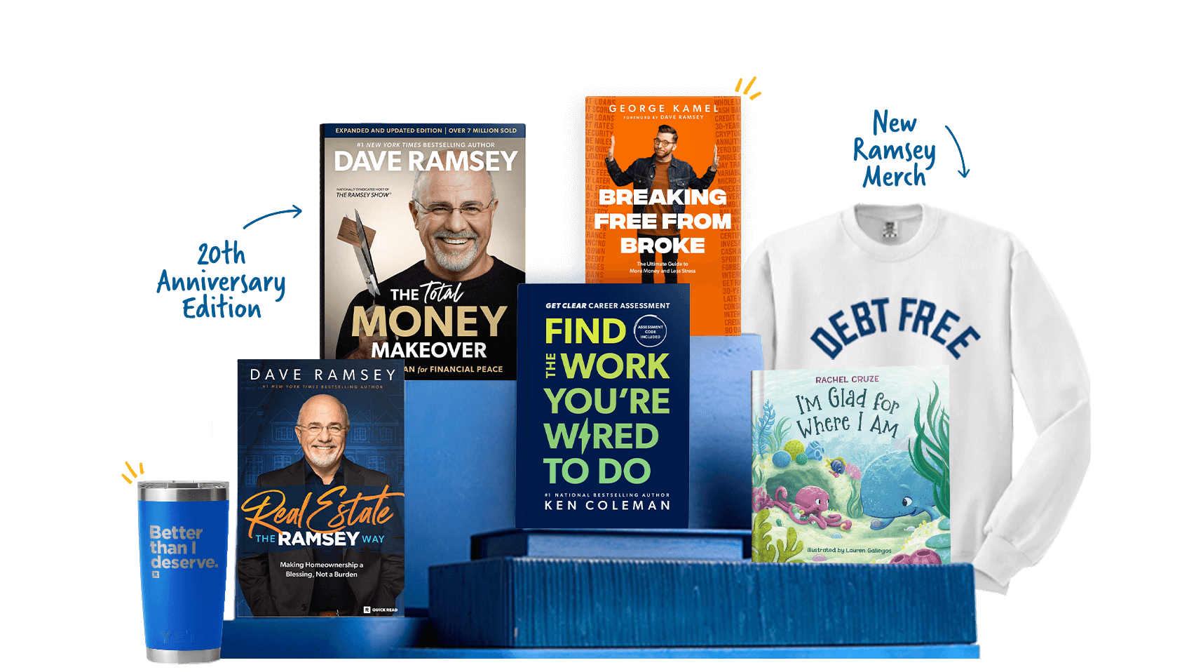 New books, apparel, merch and more from Ramsey Solutions