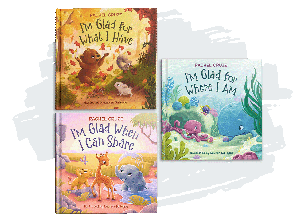 Image of Rachel Cruze's three released kids books.