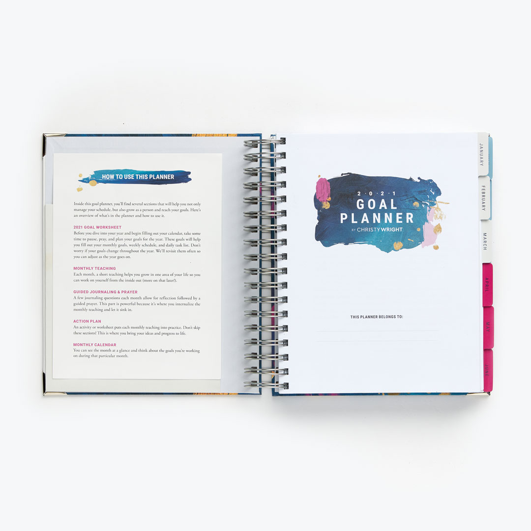 New! 2021 Goal Planner by Christy Wright