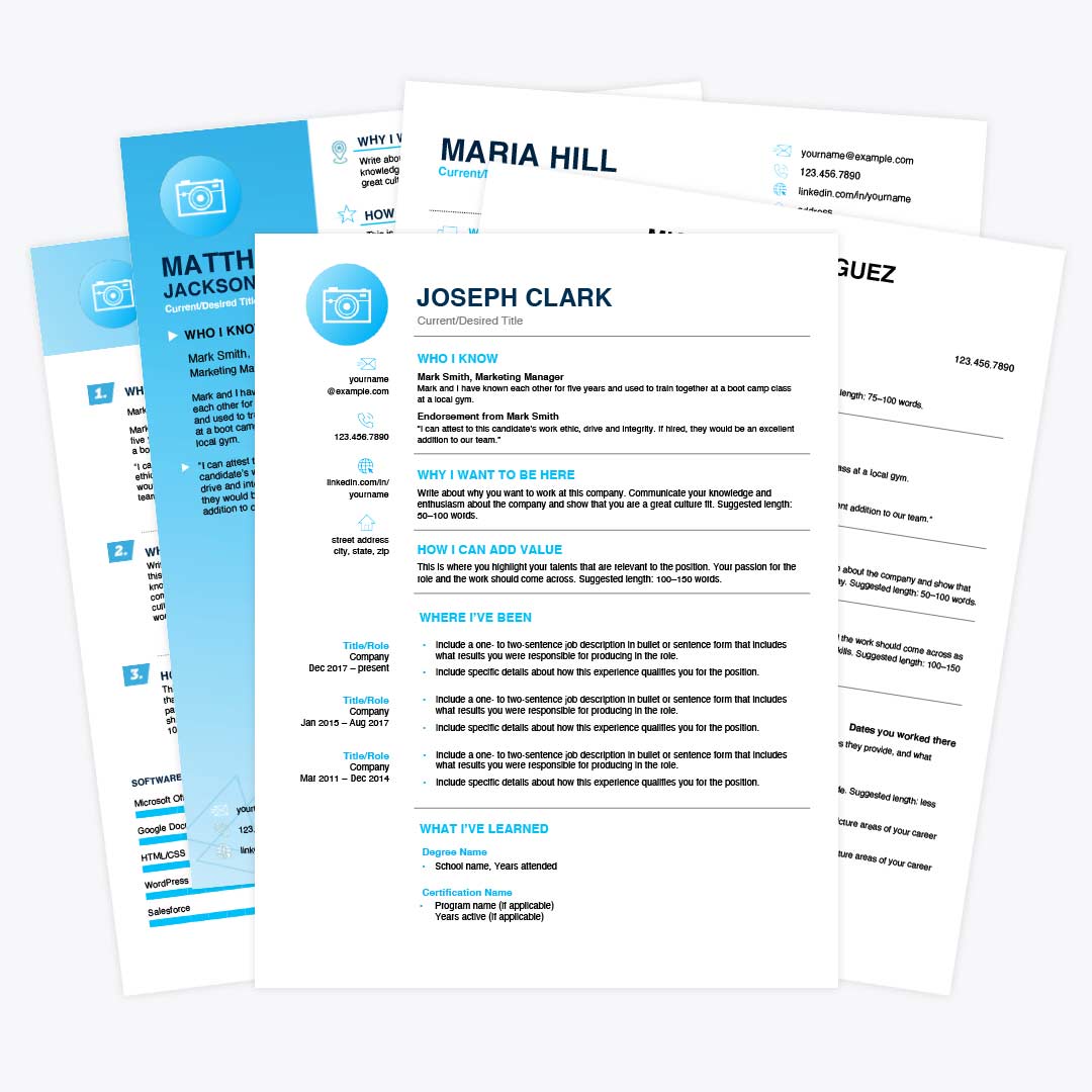 Ken Coleman Resumé Templates