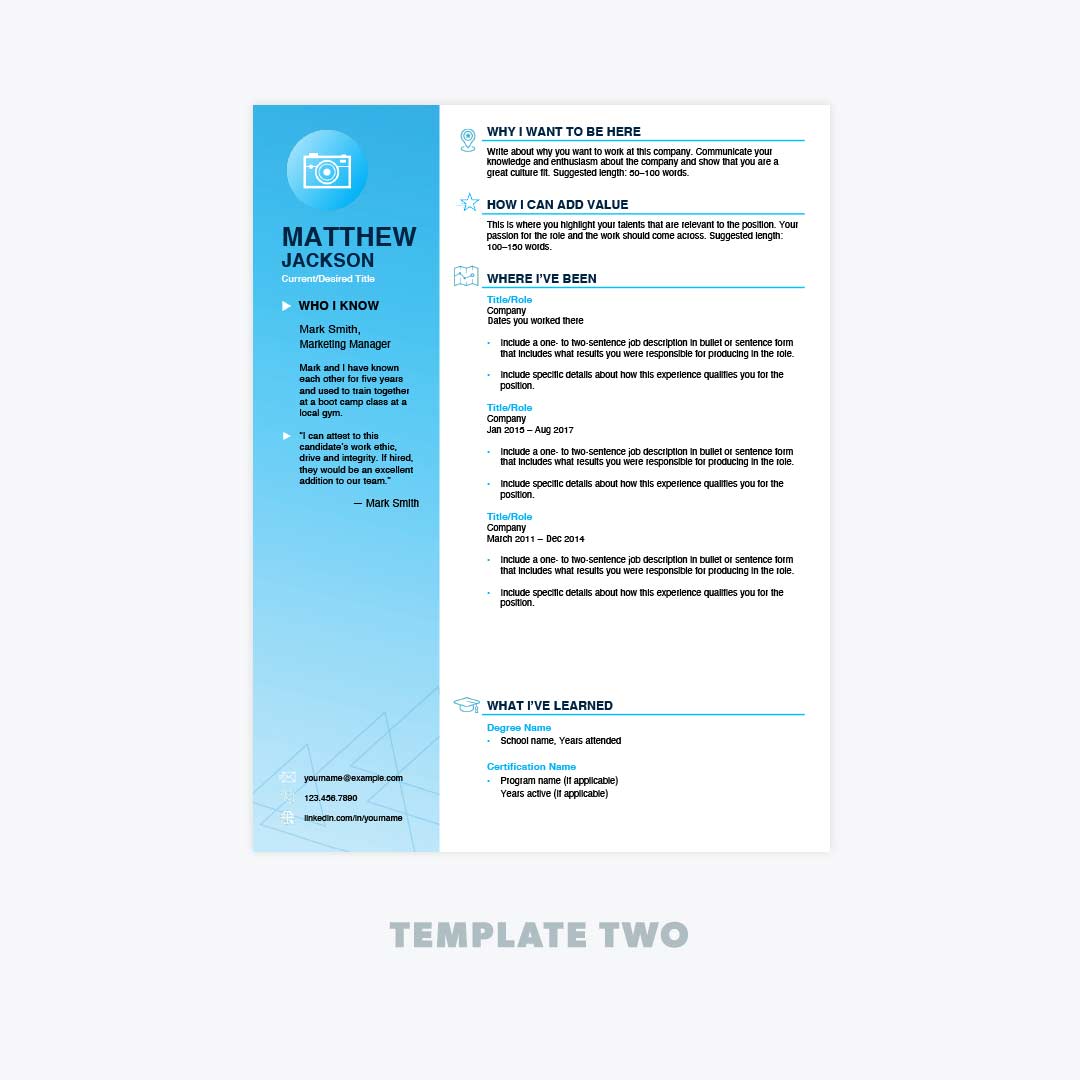 Ken Coleman Resumé Templates