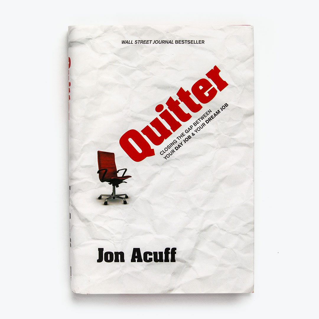 antonym for quitter