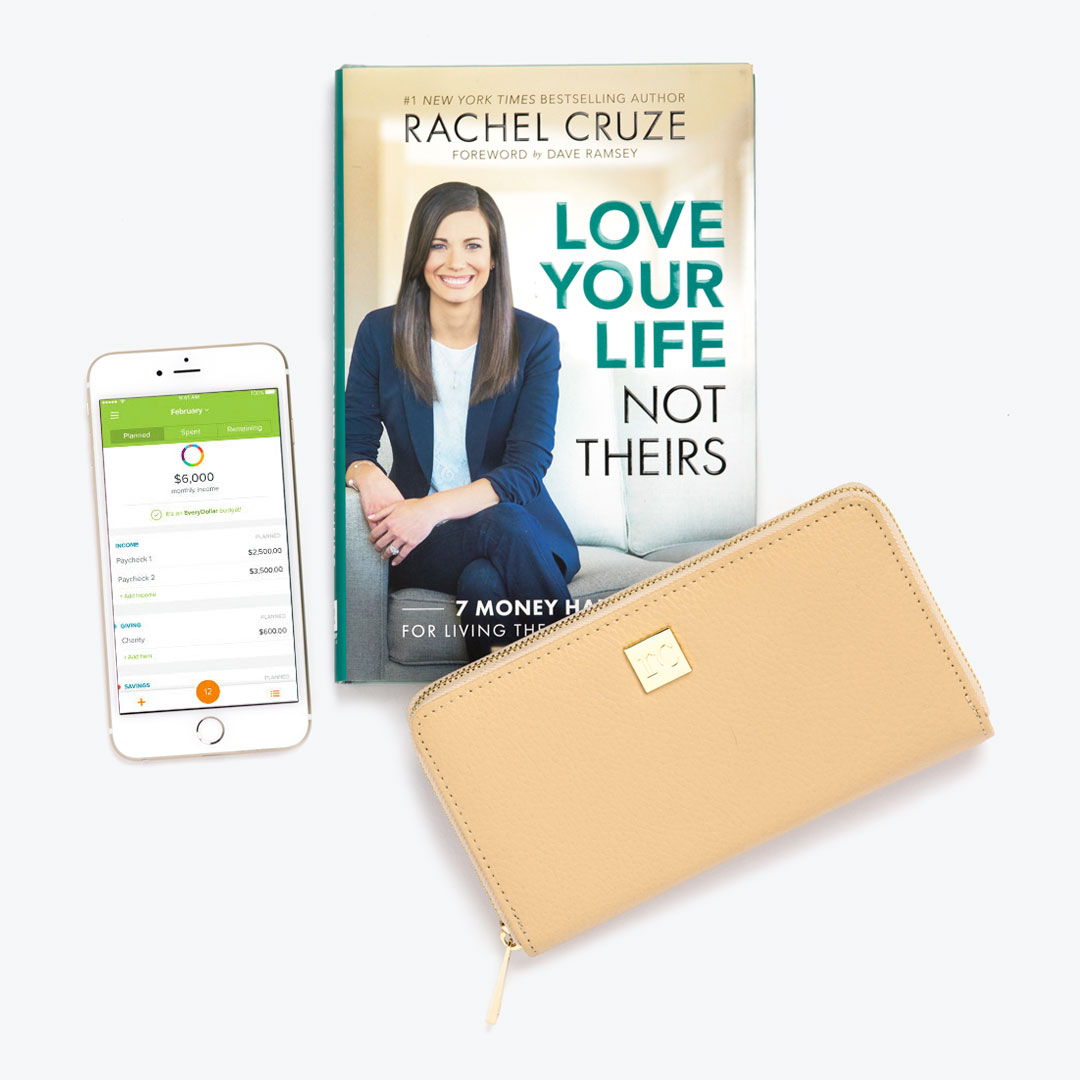 Rachel Cruze Bundle with Tan Wallet + Clip System