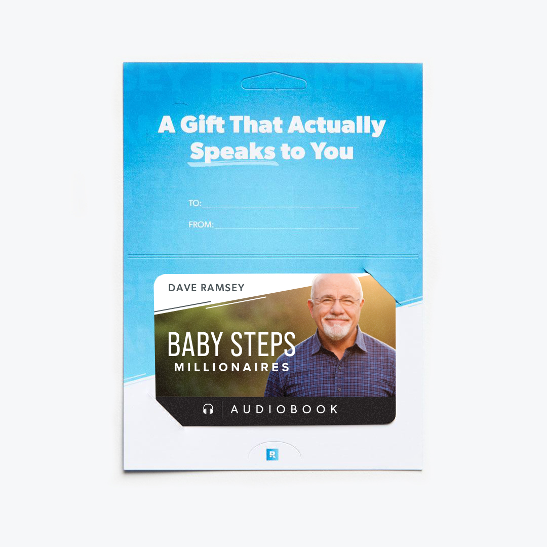 Baby Steps Millionaires Audiobook Gift Card by Dave Ramsey