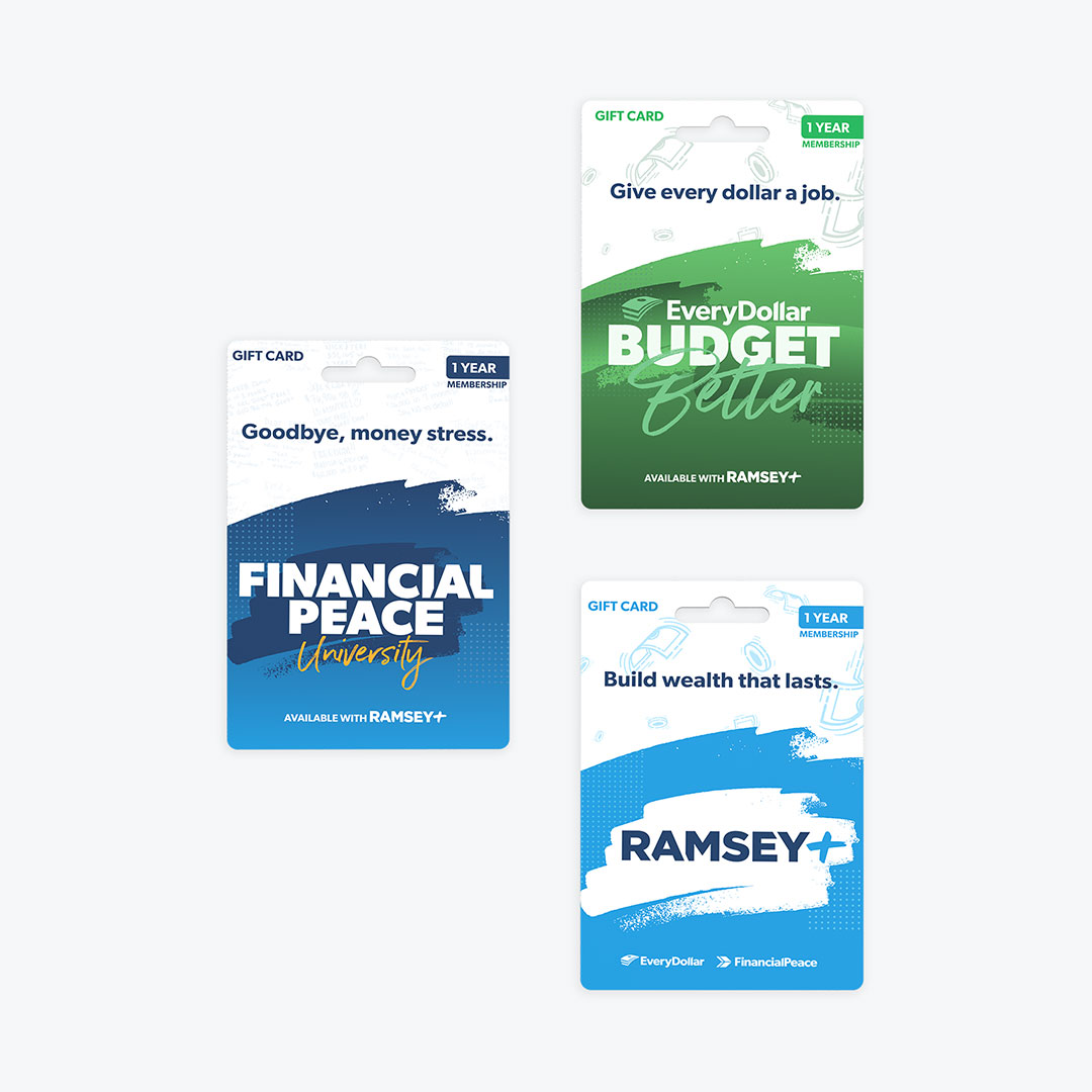 Ramsey+, EveryDollar, and Financial Peace University Gift Card