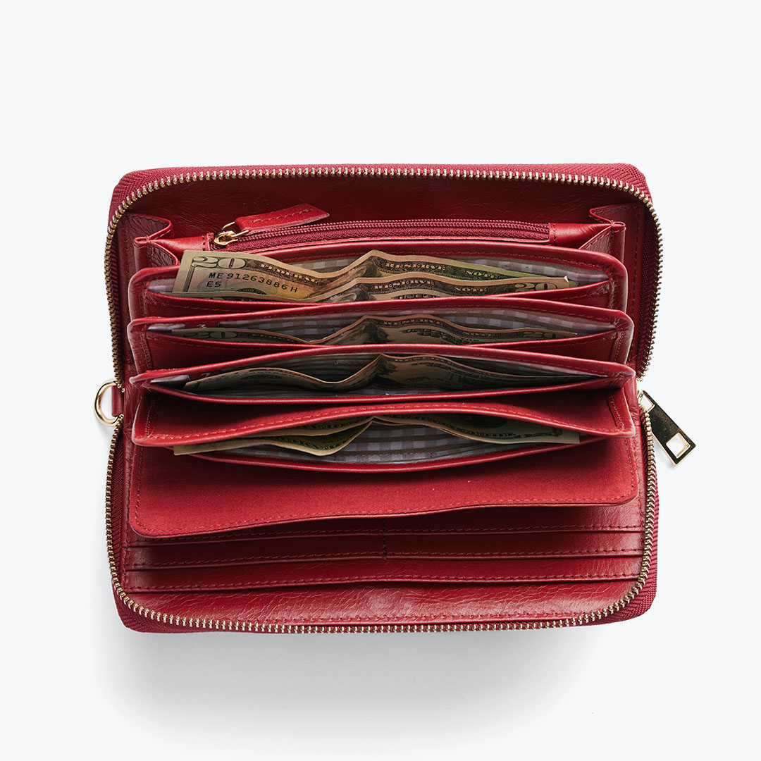New! Rachel Cruze Wallet in Red